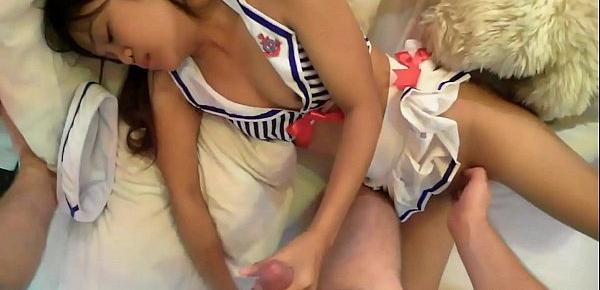  Asian Sex Diary - Asian slut in sexy sailor costume fucked by BWC